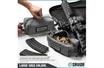 Image of Savior Equipment Loose Sac, Soft Ammo Carrier, Black, Small, SP-AMST-4P-BK