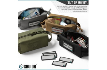 Image of Savior Equipment Loose Sac Soft Ammo Carrier, Tiger Stripe, 7.75in x 3.5in x 4in, Tiger Stripe, 7.75in x 3.5in x 4in, SP-AMST-4P-TIGR