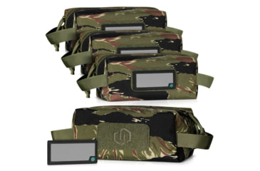 Image of Savior Equipment Loose Sac Soft Ammo Carrier, Tiger Stripe, 7.75in x 3.5in x 4in, Tiger Stripe, 7.75in x 3.5in x 4in, SP-AMST-4P-TIGR