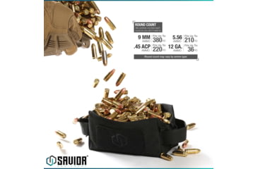 Image of Savior Equipment Mini Loose Sac Soft Ammo Carrier, 4 Pack, Gray, 6.75x3.25x3in, SP-MINIAMST-4P-GS