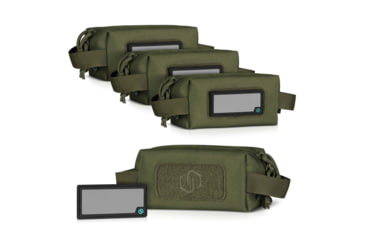 Image of Savior Equipment Mini Loose Sac Soft Ammo Carrier, 4 Pack, OD Green, 6.75in x 3.25in x 3in, SP-MINIAMST-4P-OG