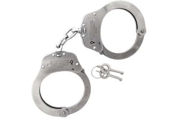 Image of Schrade Chain Link Handcuffs,Stainless Steel w/2 Keys SCHC2N