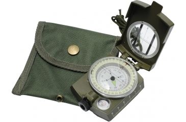 Image of SE Lensatic Compass, Camo w/Markings &amp; Bubble Level - 93675