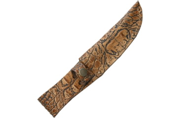 Image of Sheath Fixed Blade Sheath Alligator Pattern with Leather Construction, Fits Up To 5in Fixed Blade Knife, Alligator Pattern, Leather Construction, SH1187