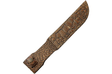 Image of Sheath Fixed Blade Sheath Alligator Pattern with Leather Construction, Fits Up To 7in Fixed Blade Knife, Alligator Pattern, Leather Construction, SH1189