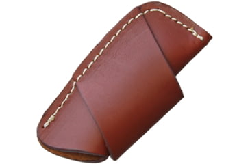 Image of Sheath Horizonal Carry Leather Sheath with Brown Leather Construction, Brown Leather Construction, Fits Most Medium Size Folding Knife, SH1174