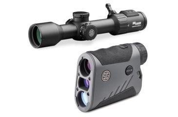 Image of SIG SAUER Sierra6BDX Rifle Scope, 2-12x40mm, 30mm Tube, Digital Focal Plane, BDX-R2 Digital Reticle, Black w/ SIG SAUER Kilo1600BDX 6x22mm Rangefinder, SOK16BDX61
