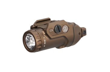Image of Sig Sauer FOXTROT2R, Weapon Mounted Light, 20,000 Candela, 700 Lumens, White Light, Matte Finish, Flat Dark Earth, Includes USB Charging Cable, SOF2R102