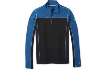 Image of Smartwool Merino Sport 250 Long Sleeve 1/4 Zip - Mens, Alpine Blue Heather, Small, SW019024B26-S