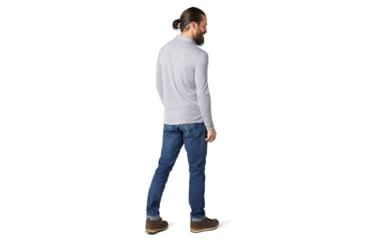 Image of Smartwool Merino Sport 250 Long Sleeve Polo - Mens, Light Gray Heather, Extra Large, SW016297545-XL