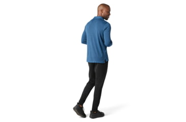 Image of Smartwool Merino Sport 250 Long Sleeve Polo - Mens, Neptune Blue Heather, Extra Large, SW016297E19-XL