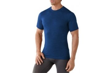Image of Smartwool NTS Micro 150 Pattern Tee - Mens, Bright Blue, Small, SW0NP707378S