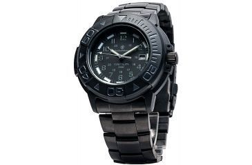 Image of Smith and Wesson Diver Watch w/ Metal and Rubber Strap, Black/Black SWW-900-BLK