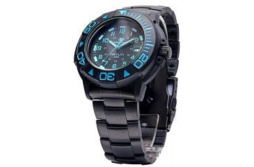 Image of Smith and Wesson Diver Watch w/ Metal and Rubber Strap, Black/Blue SWW-900-BLU