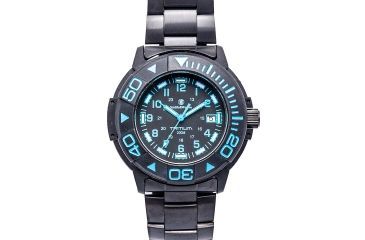 Image of Smith and Wesson Diver Watch w/ Metal and Rubber Strap, Black/Blue SWW-900-BLU