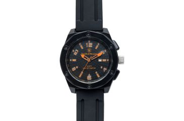 Image of Smith and Wesson Water Resistant EGO Watch w/ Silicon Strap, 50mm, Black/Orange SWW-LW6057