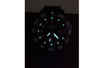 Image of Smith&amp;Bradley Ltd. Sans-13 PVD Black-Coated 42mm Watch, Black Face/Black Rubber Band Sans-black-RBS