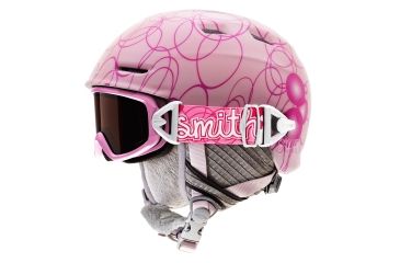 Image of Smith Galaxy / Cosmos Helmet/Goggles, Pink Pop, RC36 Lens, Helmet Size, Youth HKT-CGPKY