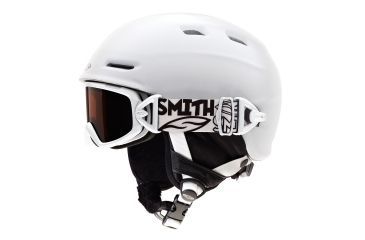 Image of Smith Galaxy / Cosmos Helmet/Goggles, White, RC36 Lens, Helmet Size, Youth HKT-CGWTY