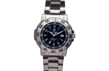 Image of Smith &amp; Wesson Aviator Tritium H3 Watch - 45 mm, Stainless steel SWW-357-SS SWW-357-SS