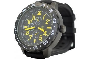Image of Smith &amp; Wesson Calibrator Watch, Yellow/Black SWW-877-YW