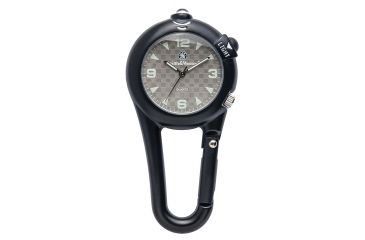 Image of Smith &amp; Wesson Carabiner Classic Watch w/LED Light, Black SWW-36-BLK