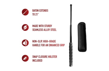Image of Smith &amp; Wesson Heat Treated Collapsible Baton, SWBAT21H
