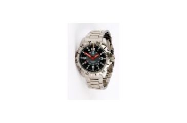 Image of Smith &amp; Wesson Men's Emissary Tritium H3 Watch - Stainless Steel and Leather Strap SWW-88-S SWW-88-S