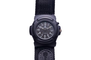 Image of Smith &amp; Wesson Men's Lawman Basic Round Black Face Watch SWW-11B GLOW SWW-11BGLOW