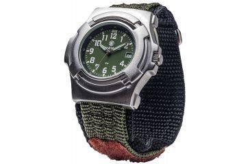 Image of Smith &amp; Wesson Men's Lawman Basic Round Green Face Watch SWW-11-OD SWW-11-OD