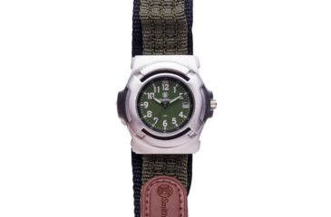 Image of Smith &amp; Wesson Men's Lawman Basic Round Green Face Watch SWW-11-OD SWW-11-OD