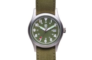 Image of Smith &amp; Wesson Men's Military Round Face Watch - OD SWW-1464-OD SWW-1464-OD