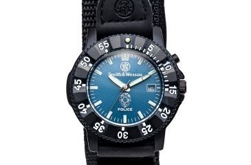 Image of Smith &amp; Wesson Police Watch - Blue Dial, Nylon Strap SWW-455P SWW-455P