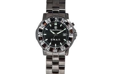 Image of Smith &amp; Wesson S.W.A.T. Watch - Back Glow, Metal Band SWW-45M SWW-45M