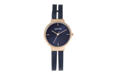 Image of Sophie And Freda Sedona Bracelet Watch, Rose Gold/Blue, One Size, SAFSF5306