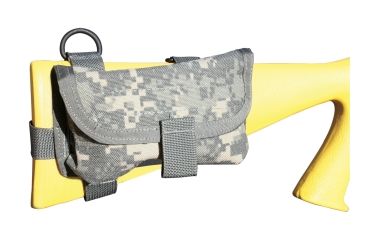 Image of Spec Ops Ready-Fire Mode Buttstock Ammo Pouch for Shotgun, Military Camo 100040513