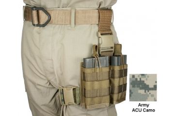 Image of Specter Gear 20 rd. 7.62 x 51mm NATO 2 Magazine Rapid Reload Tactical Thigh Rig,Army ACU Camo 741 ACU