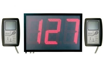 Image of Sports Radar Nfsc II Twin Radars, Dl834 Led Display, Two Nfsc Tour Radar Units w/ 25in Cat5 Cable Each NFSC II