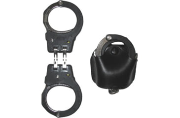 Image of Stallion Leather Quick Release Oversized Handcuff Holder, Black - OASP-3-B2