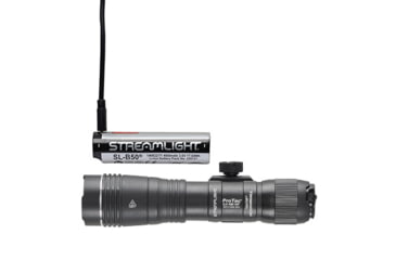 Image of Streamlight Protac 2.0 Rail Mount HP 2000 Lumens Weapon Light System, SL-B50 Rechargeable with M-LOK Mount, Mounting Hardware, Straight Momentary Pressure Switch, USB-C Cord, Black, 89014