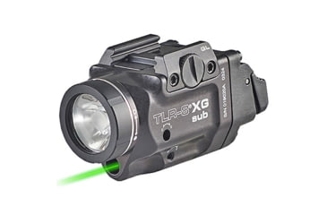 Image of USED Streamlight TLR-8 G Sub For Glock 43X/48 MOS LED Weapon Light w/ Green Laser, CR123A Lithium, White, 500 Lumens, Black, 69431, EDEMO3, Condition Fair, Other