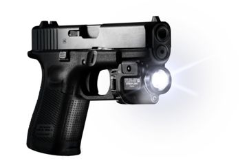 Image of Streamlight TLR-8 G Tactical Weapon Light w/Laser Sight, Rail Mounted, 500 Lumen LED, 510-520nm Green Laser, 1 x CR123A Battery, Black, 69430