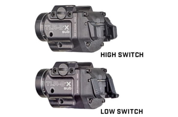 Image of Streamlight TLR-8 Sub For Hellcat LED Weapon Light w/ Red Laser, CR123A Lithium, White, 500 Lumens, Black, 69419