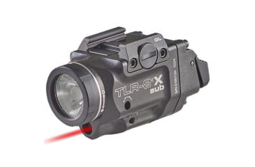 Image of Streamlight TLR-8 Sub For Hellcat LED Weapon Light w/ Red Laser, CR123A Lithium, White, 500 Lumens, Black, 69419