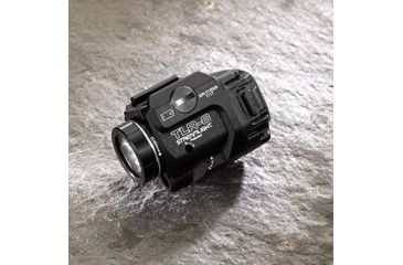 Image of Streamlight TLR-8 Tactical Weapon Light w/Laser Sight, Rail Mounted, 500 Lumen LED, 640-660nm Red Laser, 1 x CR123A Battery, Black, 69410