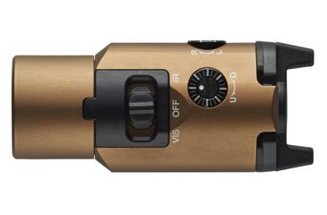 Image of Streamlight TLR-VIR II Weapon Flashlight and IR Laser , CR123A, White, 300 Lumens, Coyote, 69191