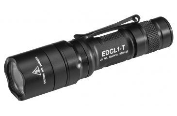 Image of SureFire Every Day Carry LED Tactical Flashlight, CR123A, White Beam, Black, EDCL1-T