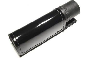 Image of SureFire Leather Claro Holster V-28 with G2 Black Flashlight in the inside