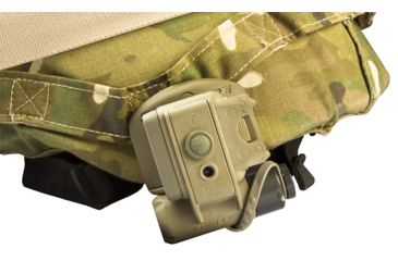 Image of SureFire Military Helmet Mount Light, Yellow-Green/IR/Blinking IR LEDs, Tan, NSN 6220-01-549-4218, HL1-D-TN