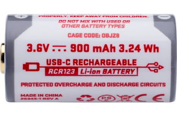 Image of SureFire Lithium-Ion Rechargeable Battery 123A, White, 3.6V, SFRCR123